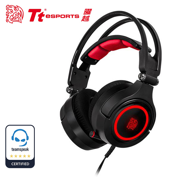 曜越 CRONOS Riing RGB 7.1 電競耳麥(黑)