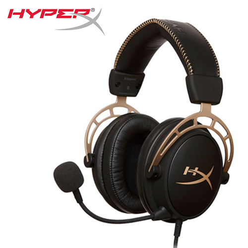 金士頓 HyperX Cloud Alpha 金色限量版 電競耳麥/有線