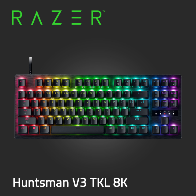 ｛Razer Huntsman V3 Tkl 8K｝機械式鍵盤/有線/二代光軸/