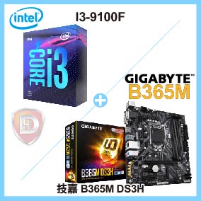 I3-9100F 加 技嘉 B365M DS3H