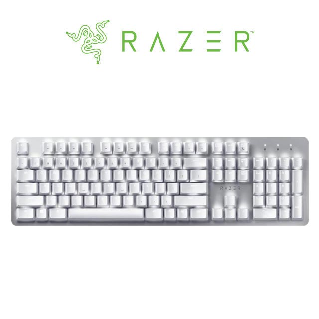雷蛇Razer Pro Type Mercury(白/橘軸)