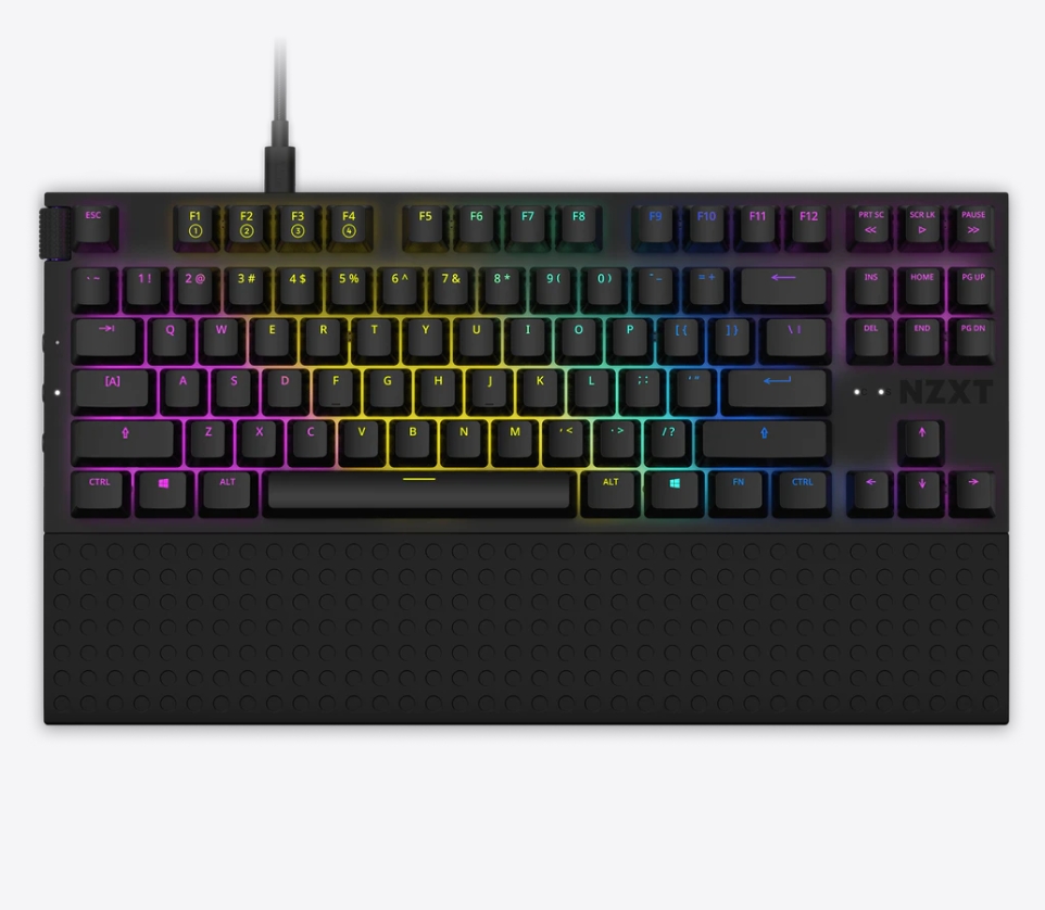 NZXT 恩傑 Function TKL 80% 模組化靜音機械鍵盤 黑