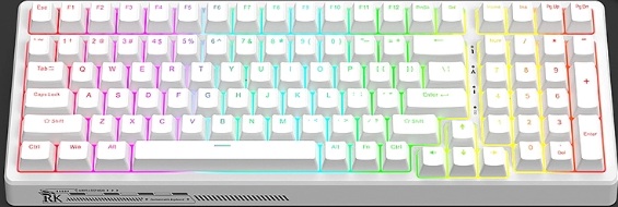 RK G98 三模機械鍵盤 白 (段落軸&線性軸)