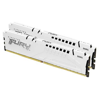 金士頓 32GB*2 DDR5-5600 FURY Beast(獸獵者) 白