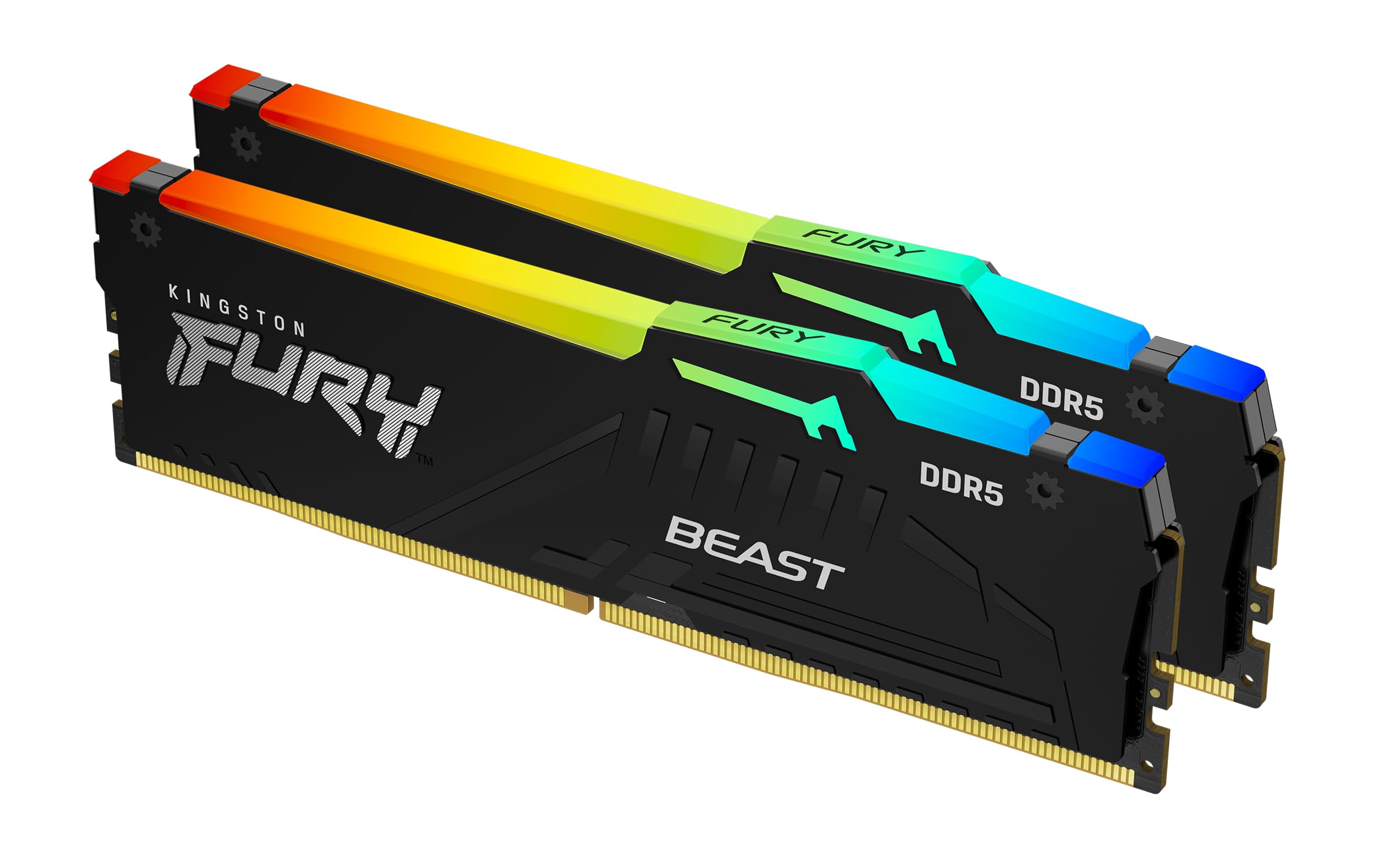金士頓 16GB*2 DDR5-6000/CL30(獸獵者RGB)黑