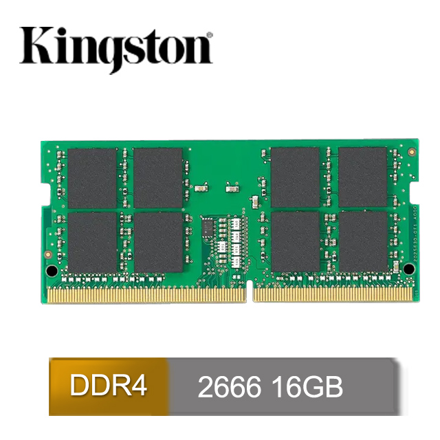 金士頓 NB DDR4-2666 16GB(KVR26S19S8/16)