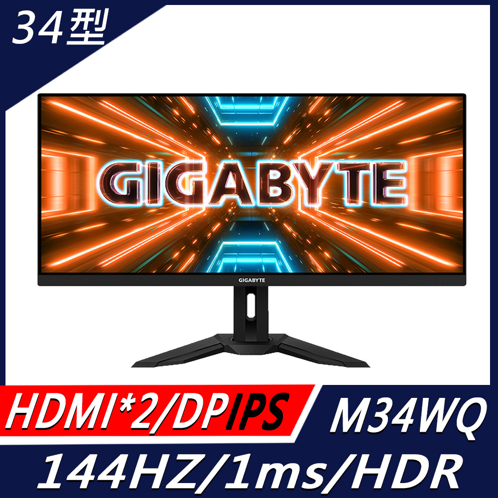 技嘉M34WQ
