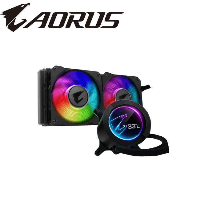 技嘉 AORUS LIQUID 280 鷹神水冷 /LCD冷頭顯示/3年
