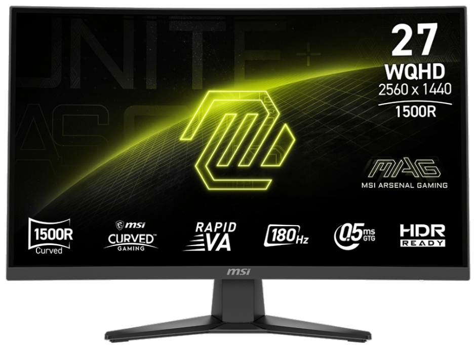 MSI MAG 275CQF E18〈2H1P/VA曲面/1500R/180Hz