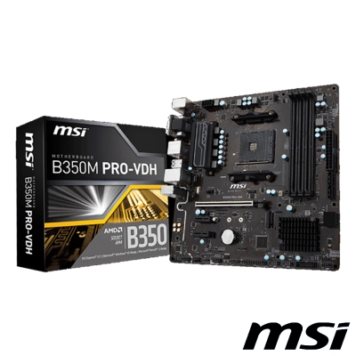 MSI微星 B350M PRO-VDH 主機板