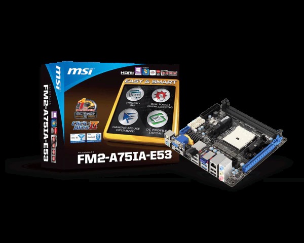 微星 FM2-A75IA-E53 迷你主機板