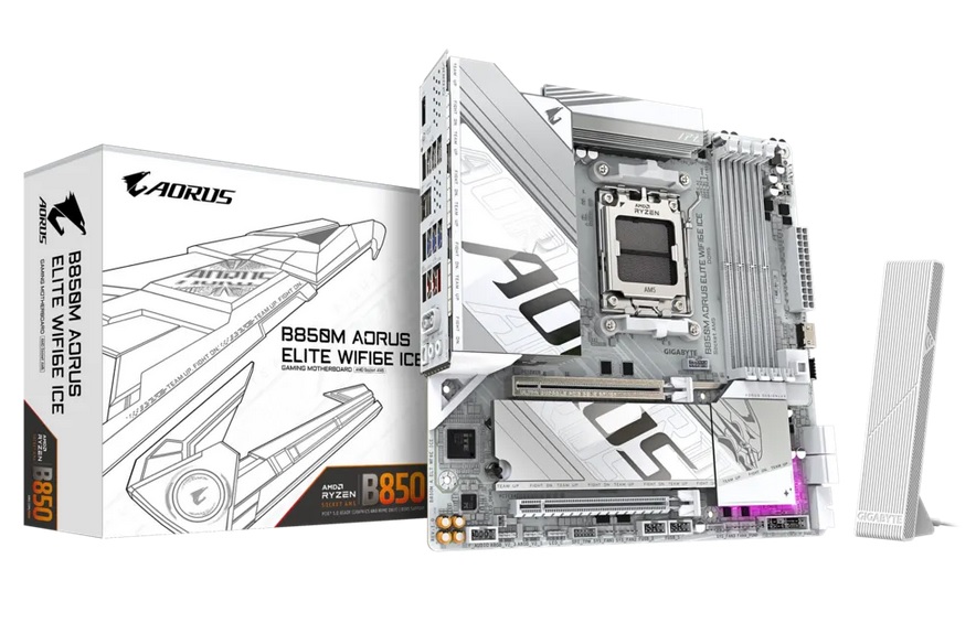 技嘉 B850M AORUS ELITE WIFI6E ICE