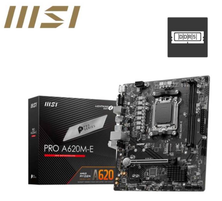 微星 PRO A620M-E(M-ATX/Realtek LAN/註冊四年保/2