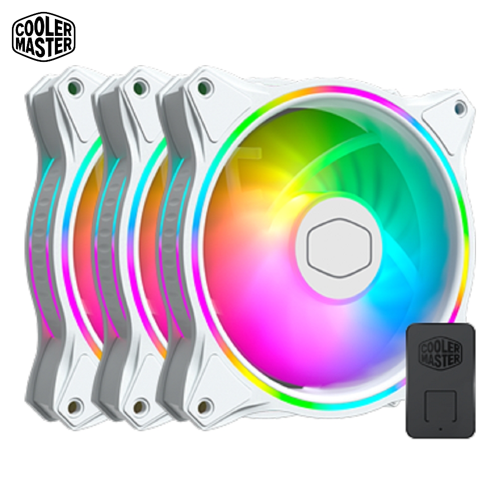 酷碼 MasterFan MF120 Halo 白 三顆裝+控制器(2代)