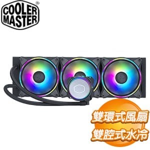 酷碼 MasterLiquid ML360 ILLUSION /半透明冷頭