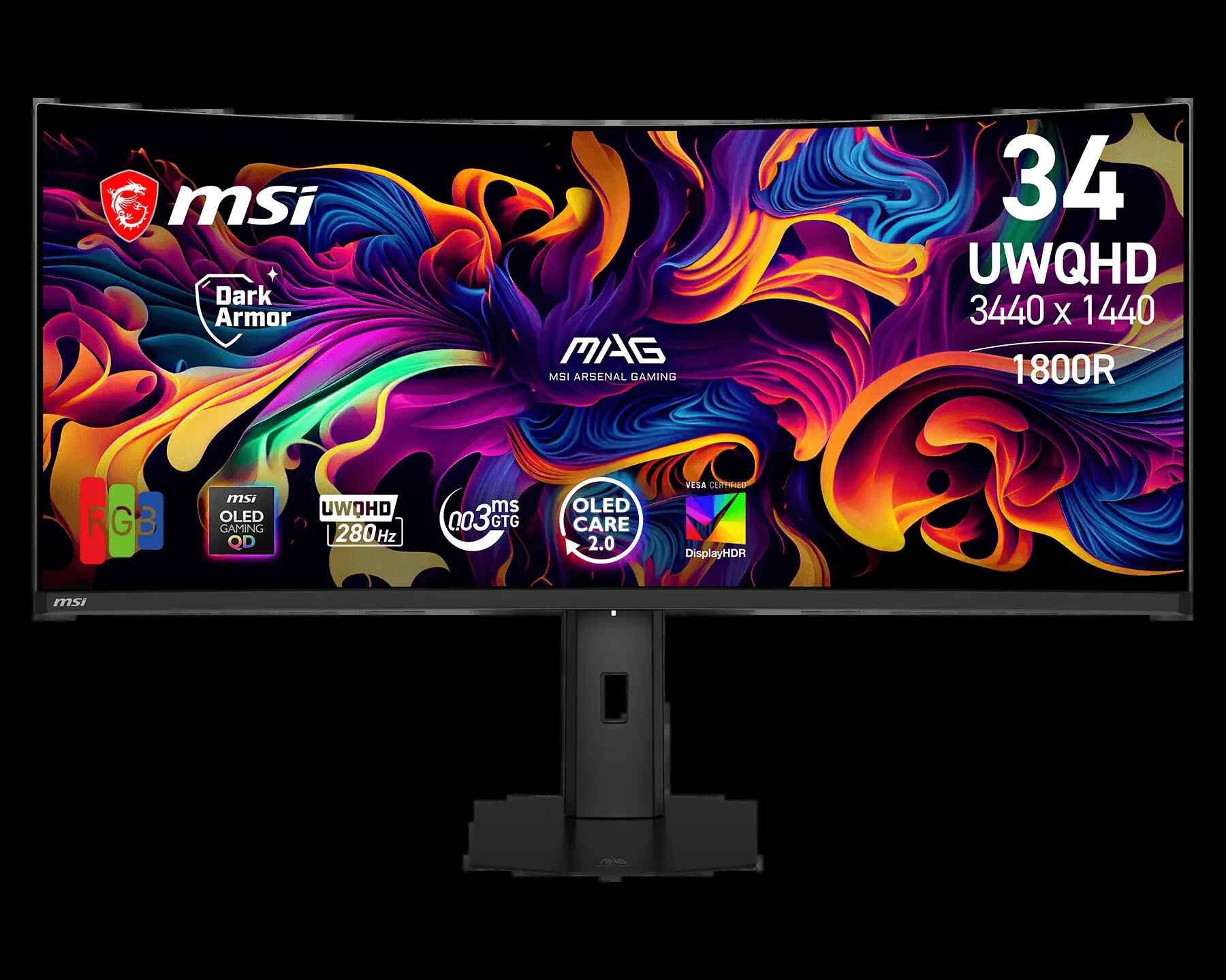 MSI MAG 341CQP QD-OLED X28〈2H1P1C/OLED/2