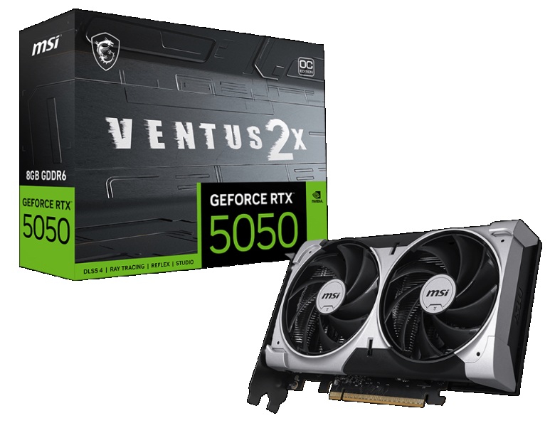 微星 RTX5050 8G VENTUS 2X OC(2617MHz/20cm/