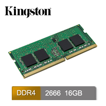 金士頓 NB DDR4-2666 16GB(KVR26S19D8/16)
