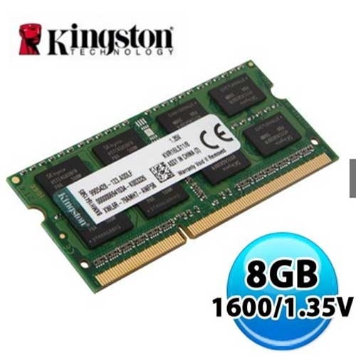 金士頓 NB 8GB DDR3L-1600 低電壓