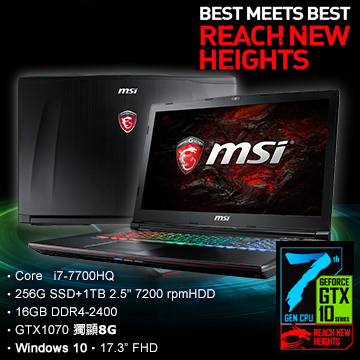 msi微星GE62VR 7RF-625TW