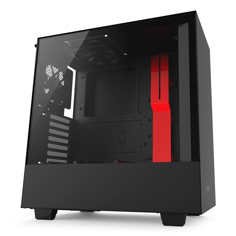 【NZXT】H500 電腦機殼 黑紅