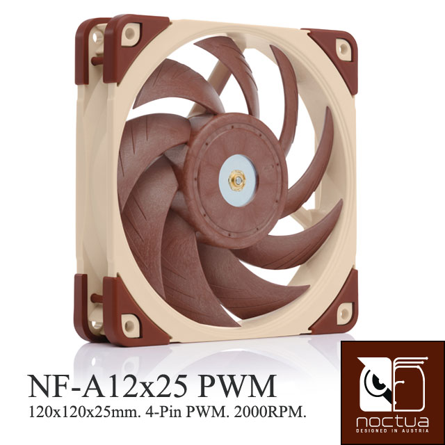 貓頭鷹 Noctua NF-A12X25 PWM 12cm/SSO2 磁穩軸承