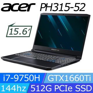 Acer PH315-52-79DZ(黑) i7-9750H/16G/512G/