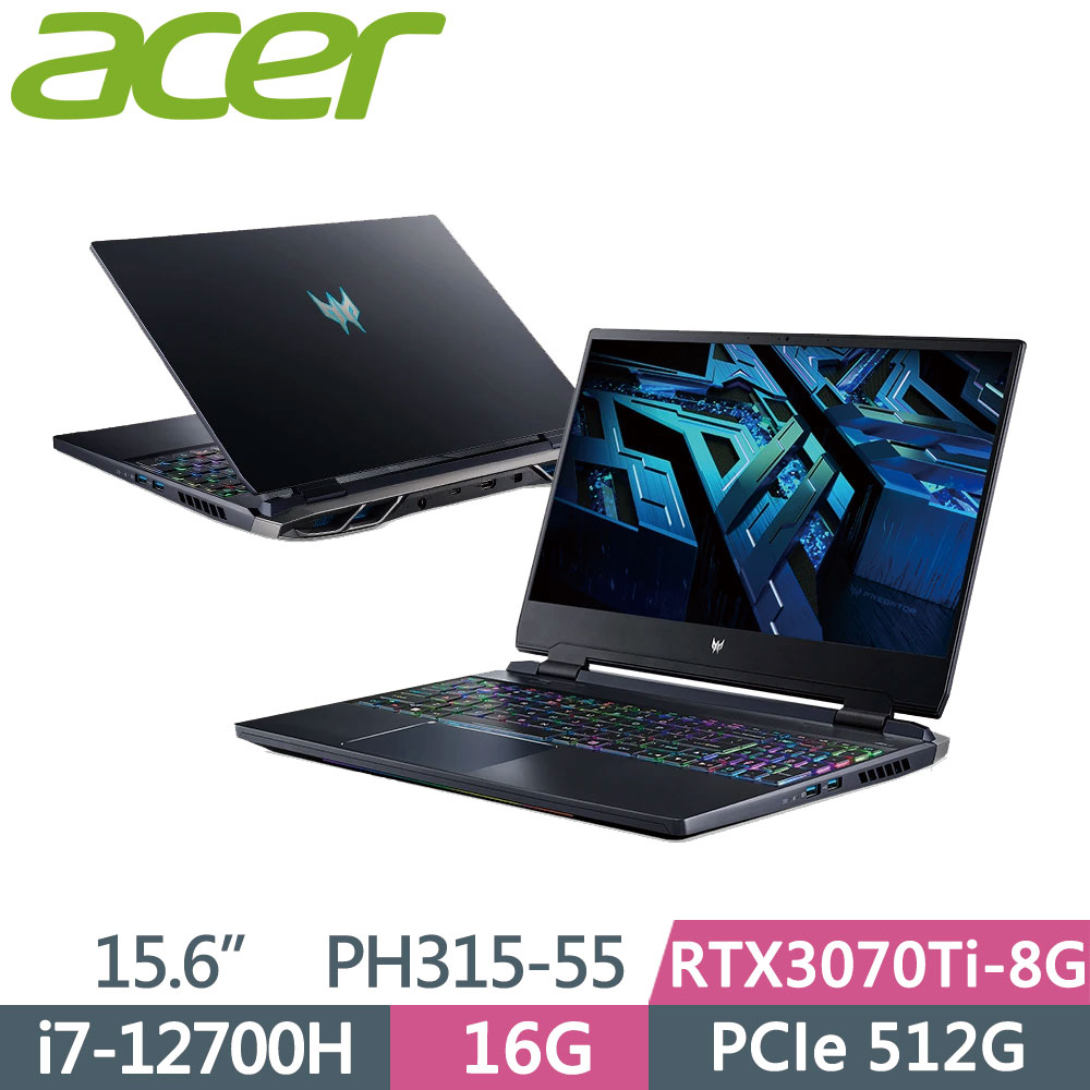 Acer PH315-55-74FV〈黑〉