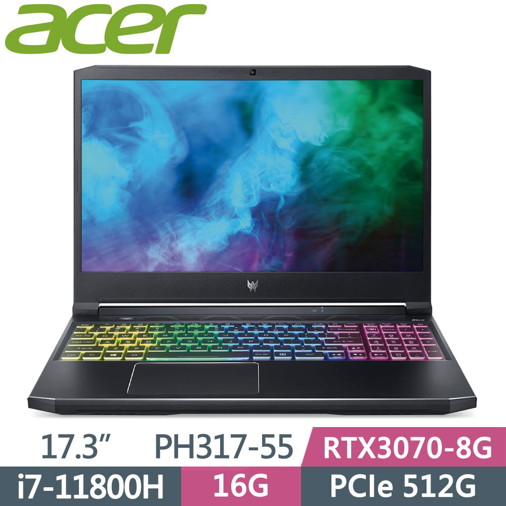 Acer PH317-55-75J3〈黑〉
