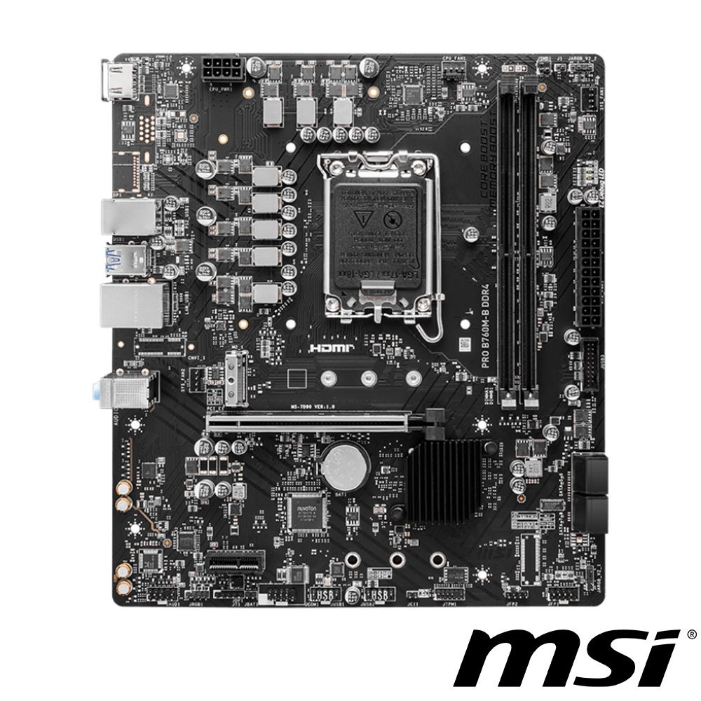 微星 PRO B760M-B DDR4