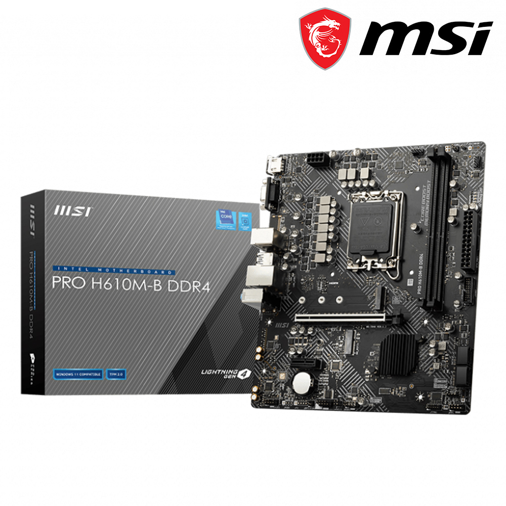 微星 PRO H610M-B DDR4