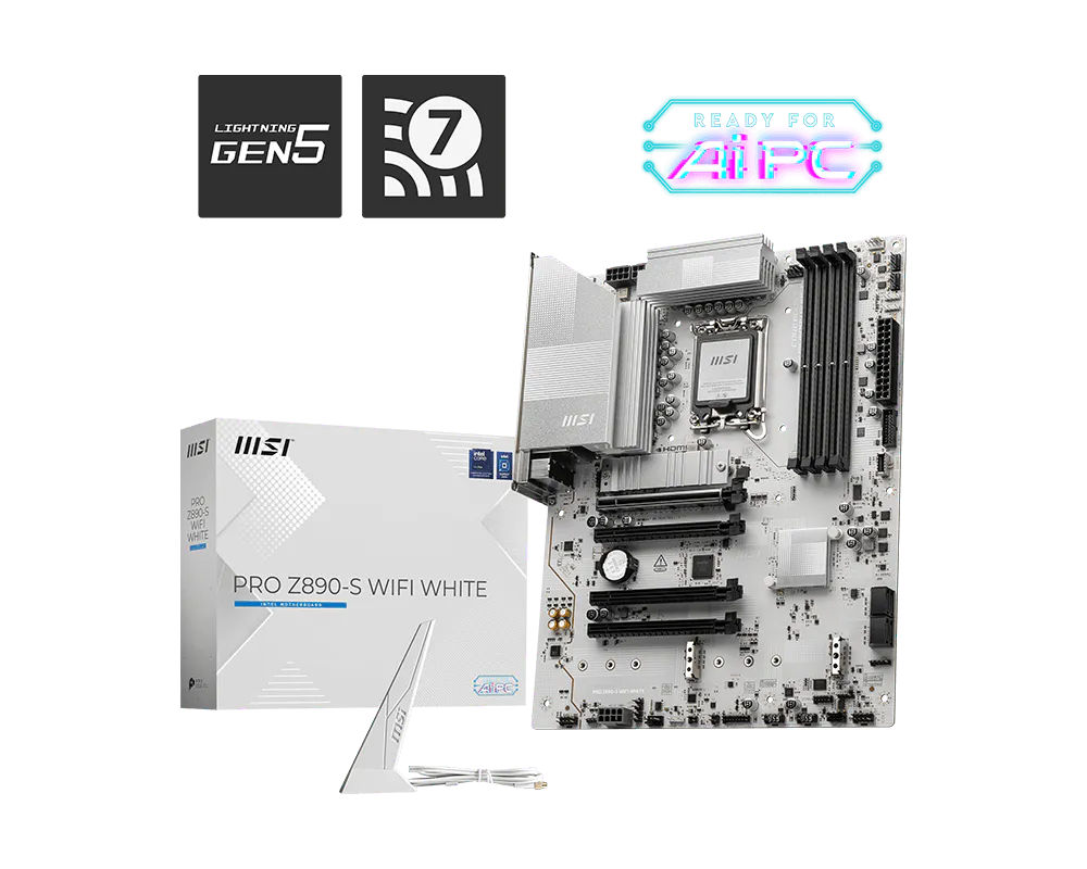 微星 PRO Z890-S WIFI WHITE