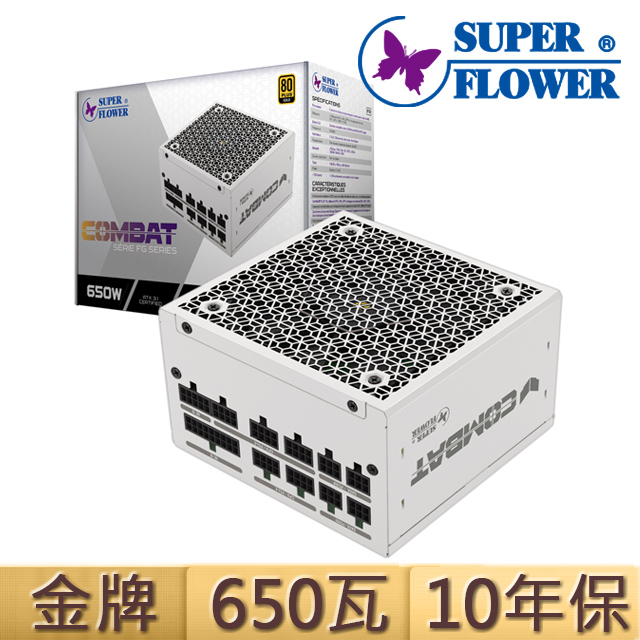 振華 COMBAT FG 650W ATX3.1 金牌 全模組電源供應器