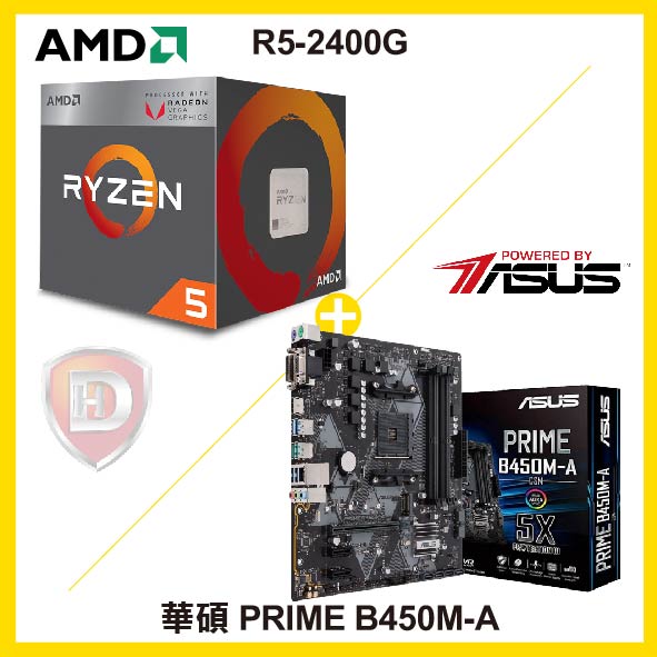 R5-2400G 加 PRIME B450M-A