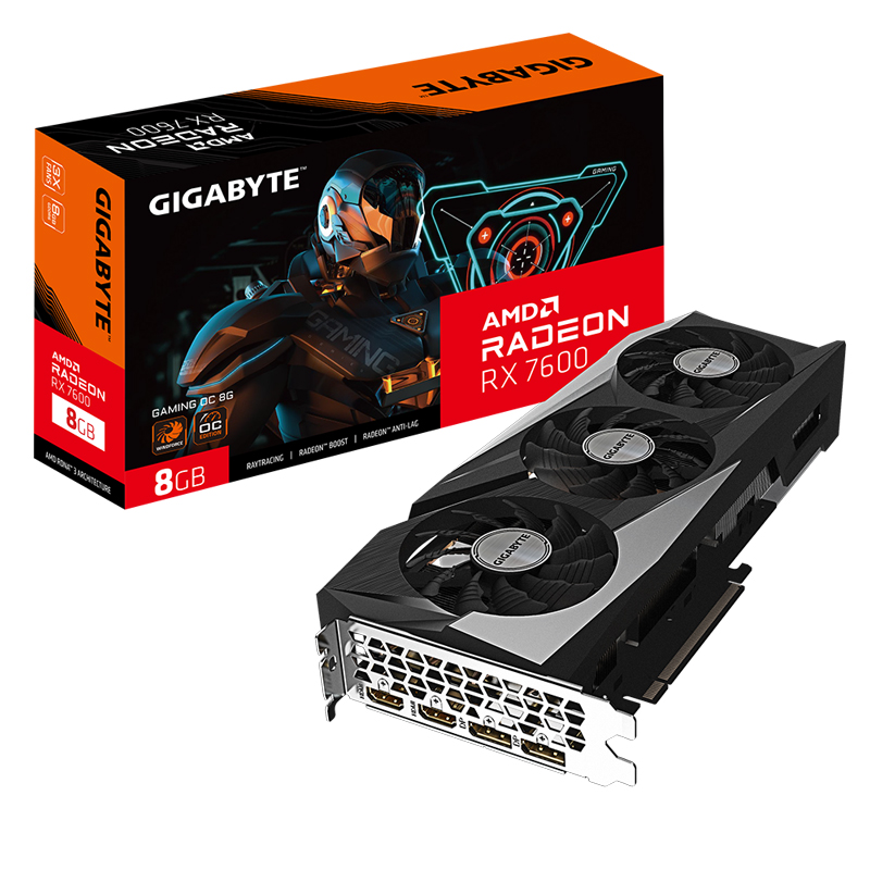 技嘉 Radeon RX7600 GAMING OC 8G(R76GAMING