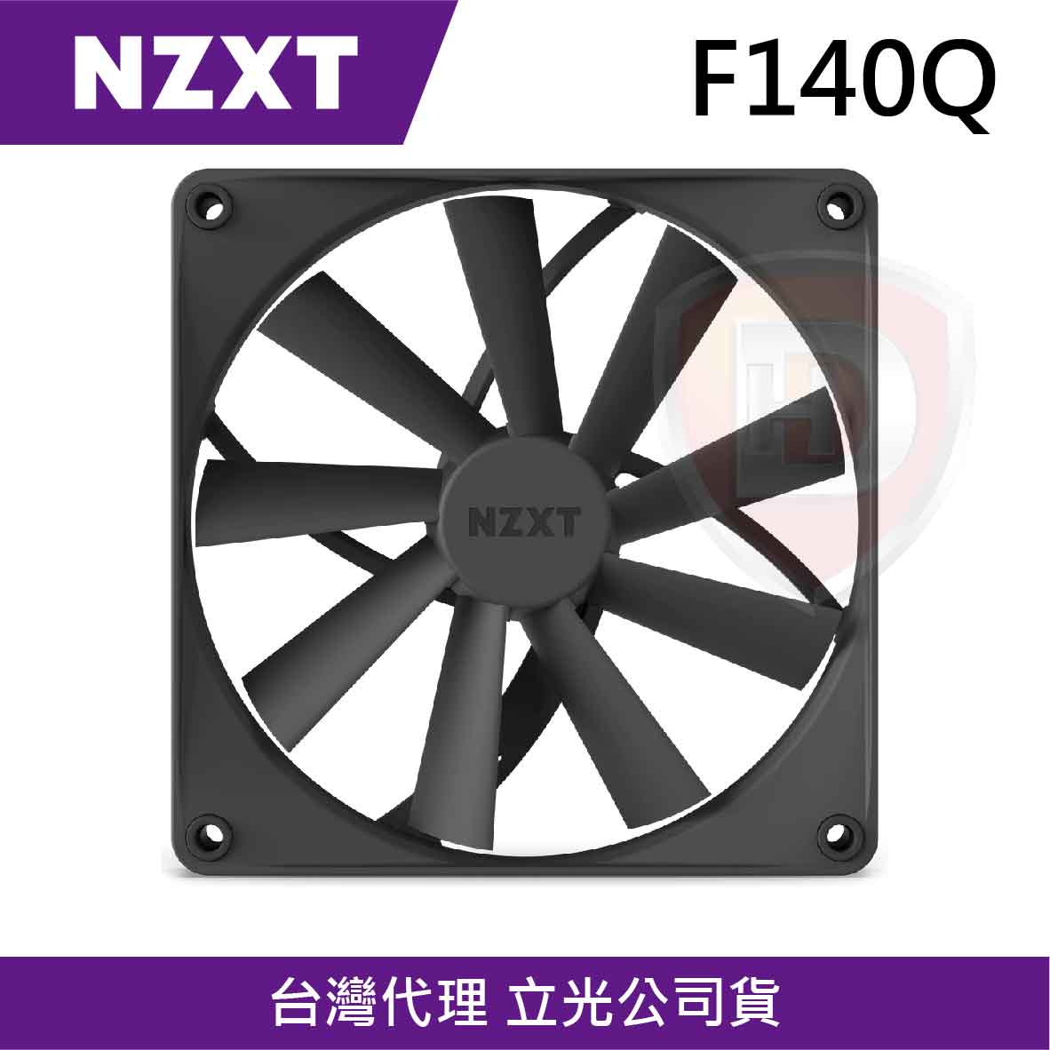 NZXT F140Q 靜音扇 黑