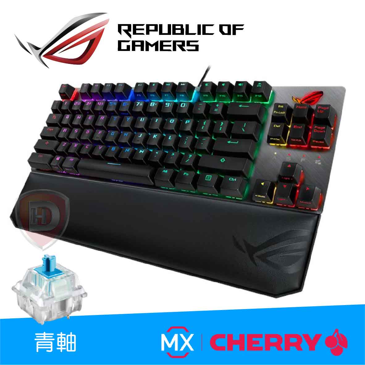 華碩 Rog Strix Scope Tkl Dlx 87鍵 Rgb機械式鍵盤