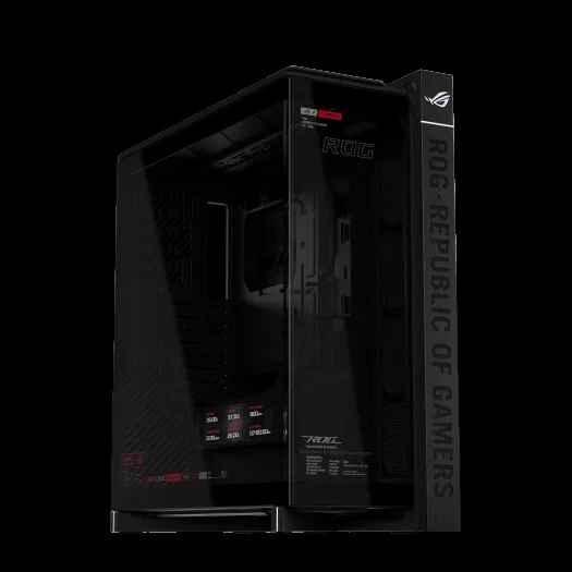 華碩 ROG CRONOX 黑 顯卡長40/曲面鋼化玻璃/9.2吋LCD副螢幕/