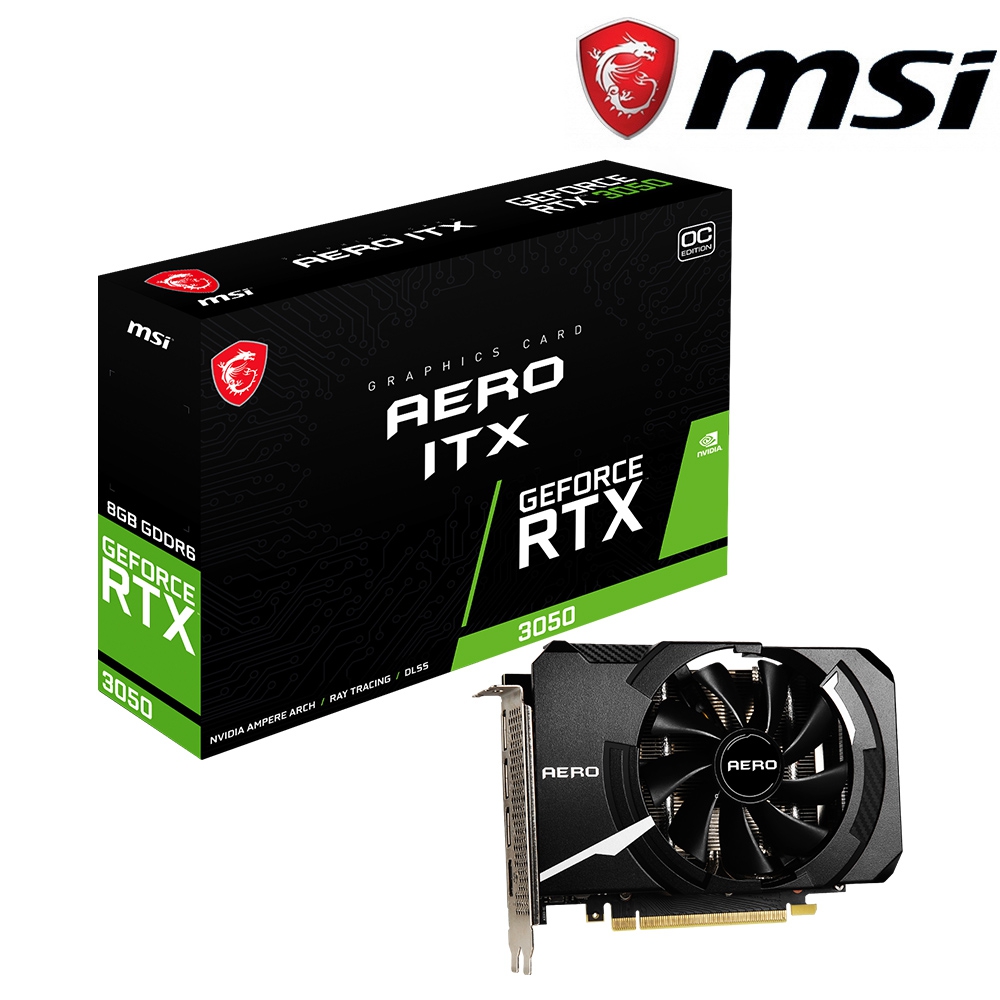 微星 RTX3050 AERO ITX 8G OC