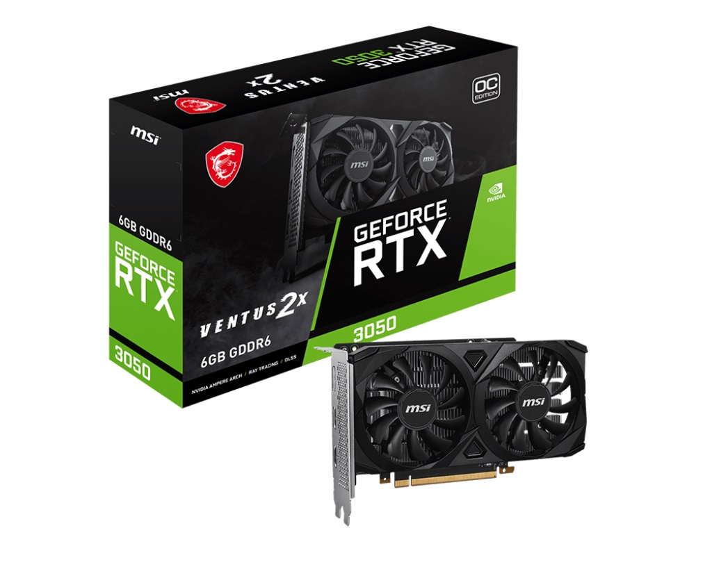 微星 RTX3050 VENTUS 2X 6G OC