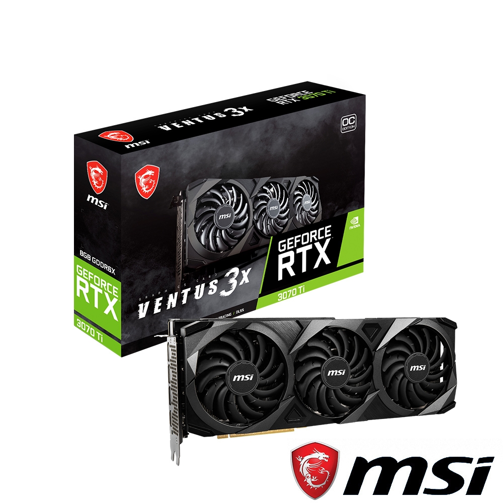微星 RTX3070Ti VENTUS 3X OC 8G