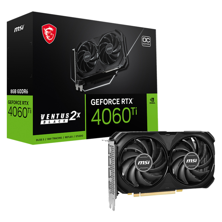 微星 RTX4060Ti VENTUS 2X BLACK 8G OC