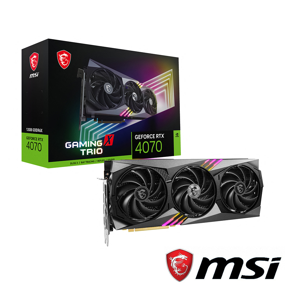 微星 RTX4070 GAMING X TRIO 12G