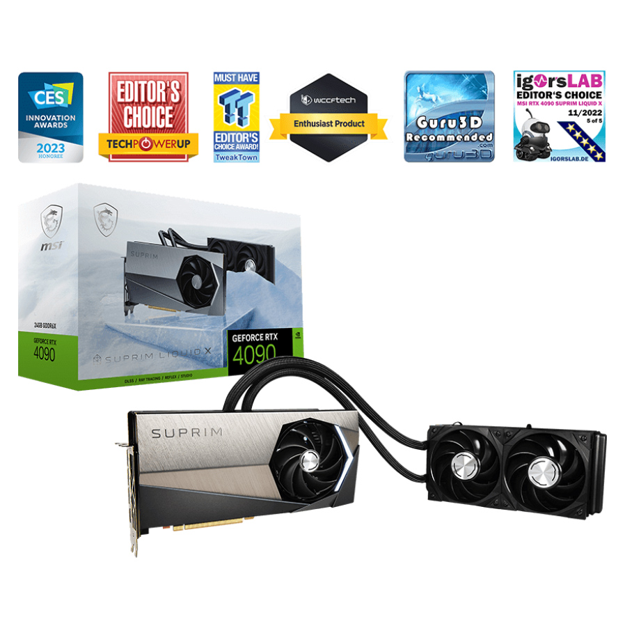 微星 RTX4090 SUPRIM LIQUID X 24G