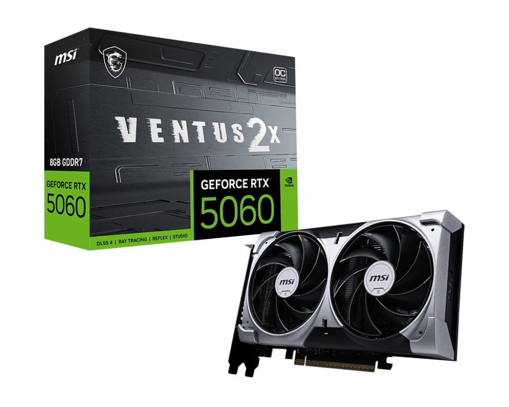微星 RTX5060 8G VENTUS 2X OC(2535MHz/20cm/