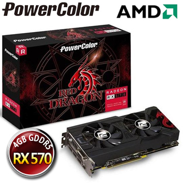 撼訊 AXRX 570 4GBD5-3DHDV2/OC RedDragon
