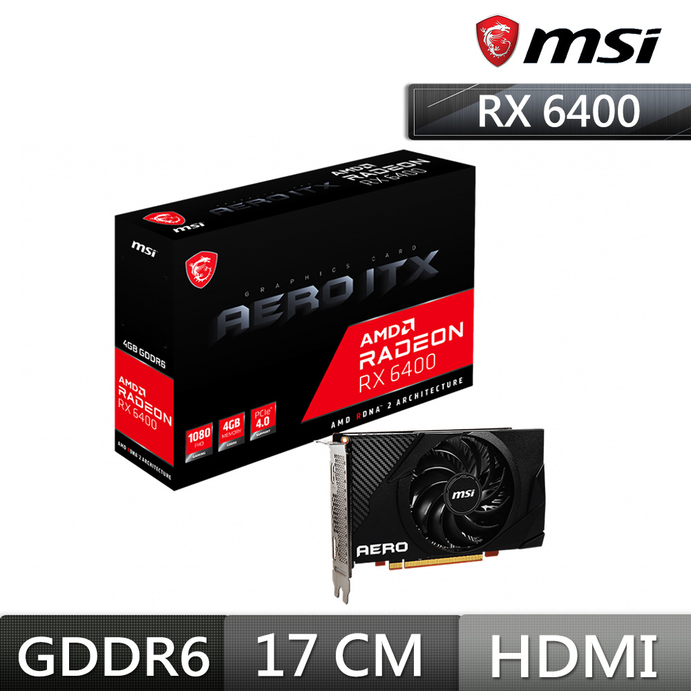 微星 RX6400 AERO 4G