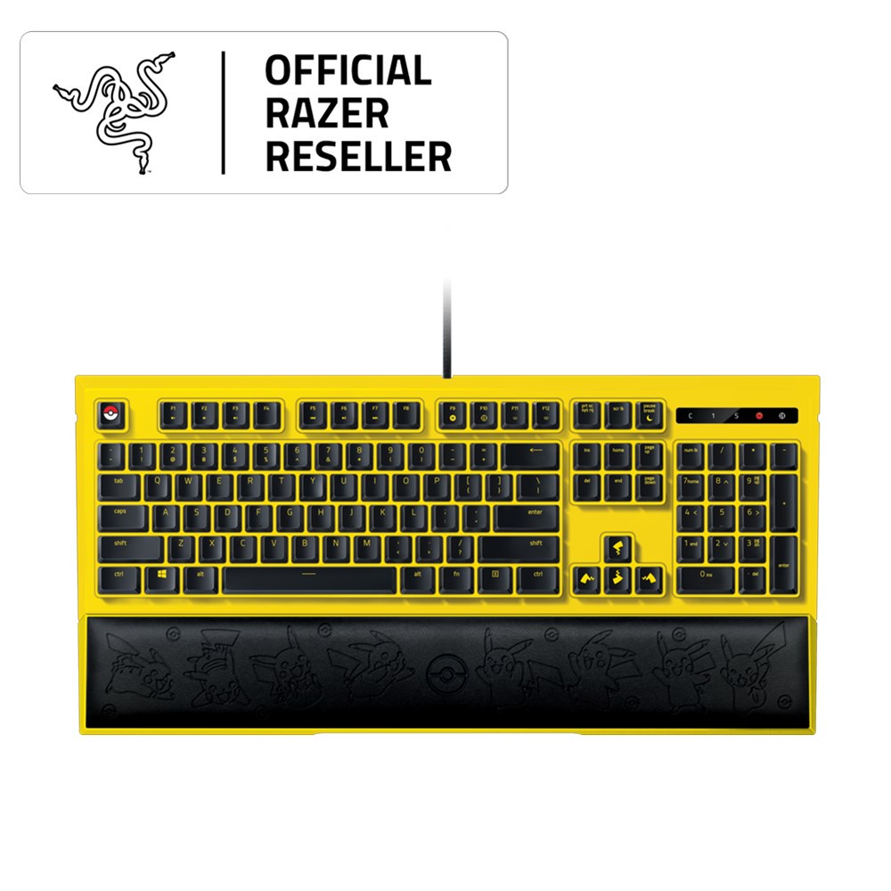 雷蛇Razer Pikachu 皮卡丘限定款 電競背光鍵盤(英刻)
