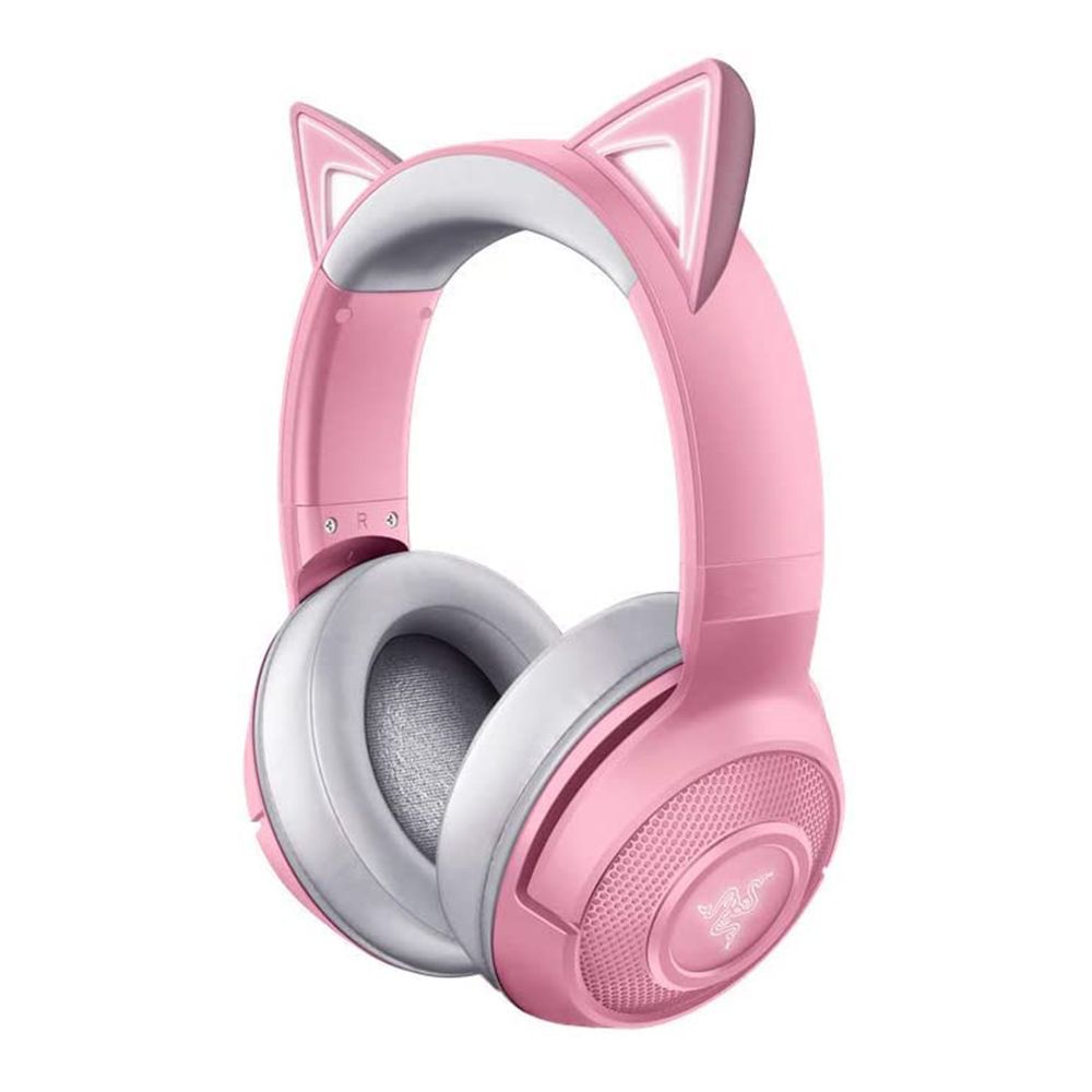 Razer Kraken BT Kitty Quartz 北海巨妖 粉晶發光貓耳
