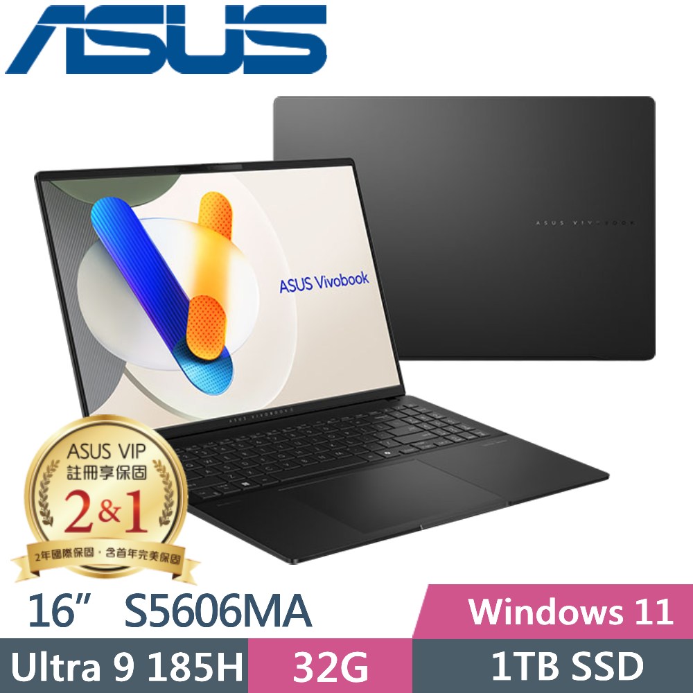 華碩 S5606MA-0108K185H(極致黑)